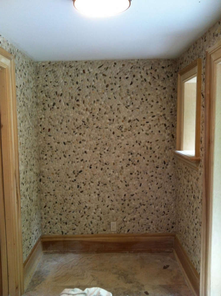 Ivory Blend Pebbles Erthcoverings Wall Feature