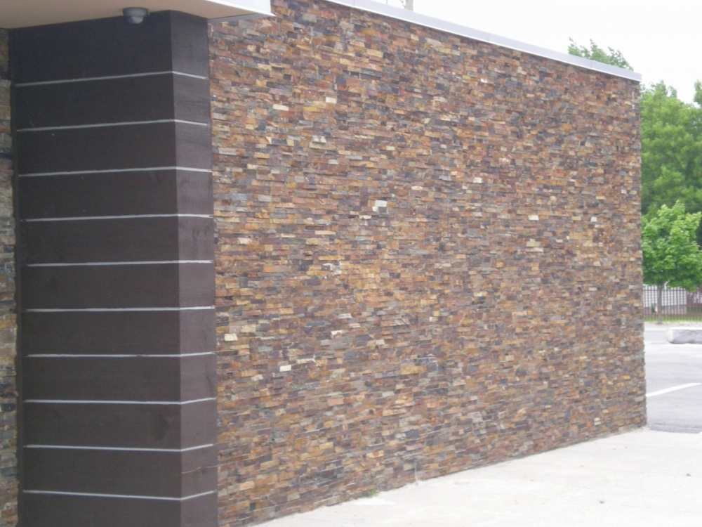 Outback Brown Ledgestone Erthcoverings Natural Stone Installation