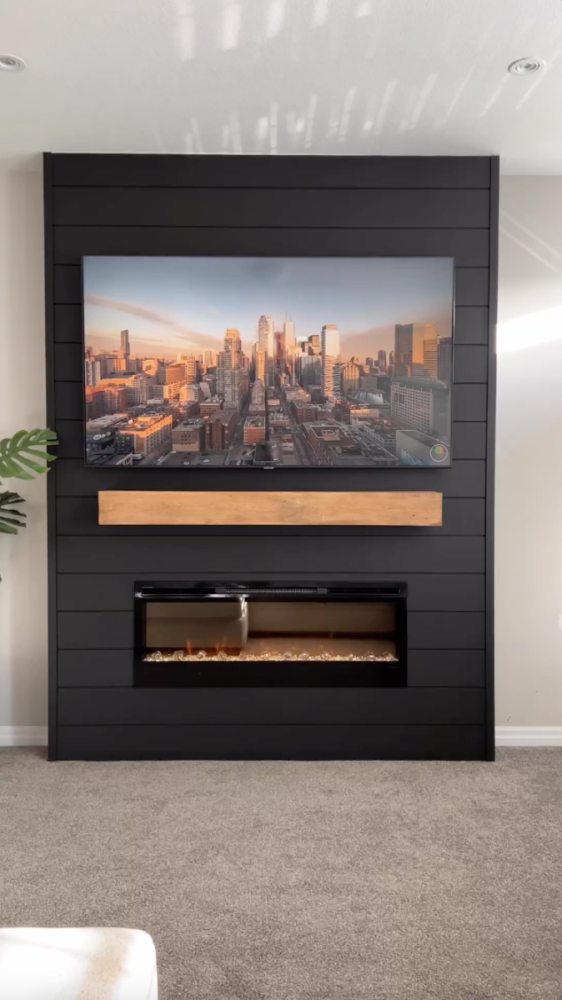 Shiplap Fireplace Build Toronto GTA