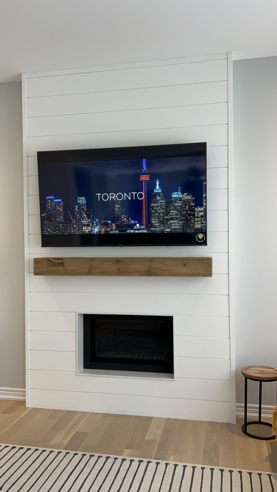 Shiplap Fireplace Design Toronto