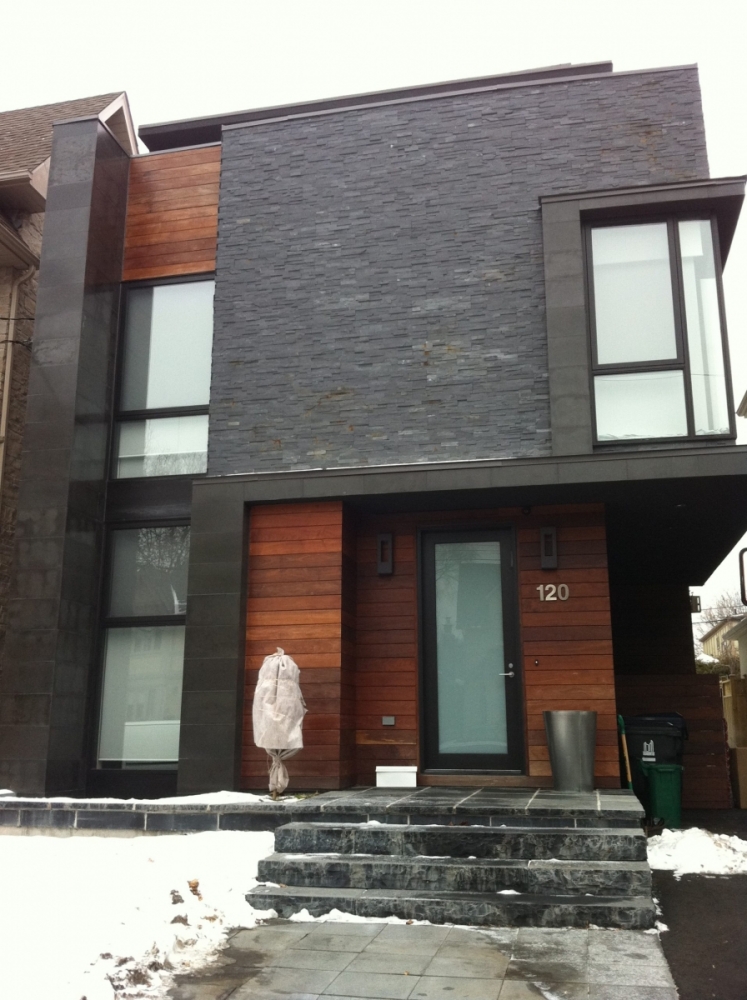 Springwood Black 3D Erthcoverings Natural Stone Exterior Install
