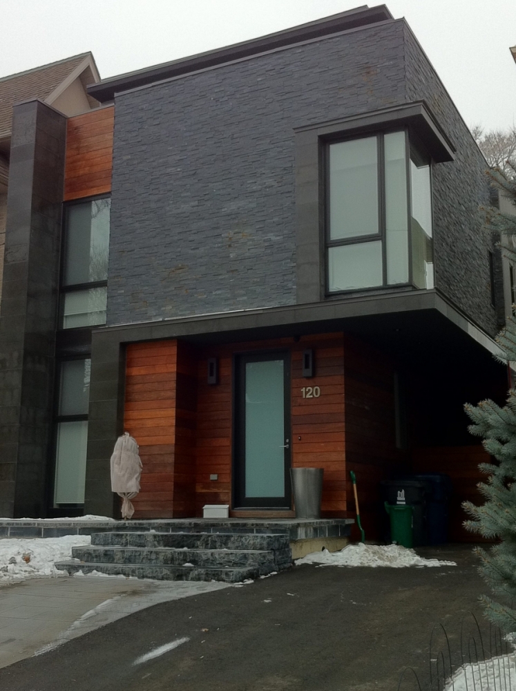 Springwood Black 3D Erthcoverings Natural Stone Installation
