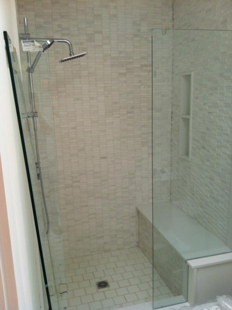 Tile shower